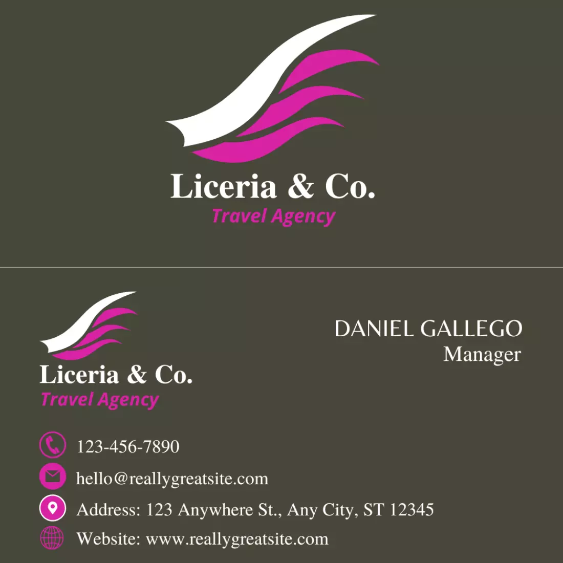 Eye Catching beautiful business cards cover image.