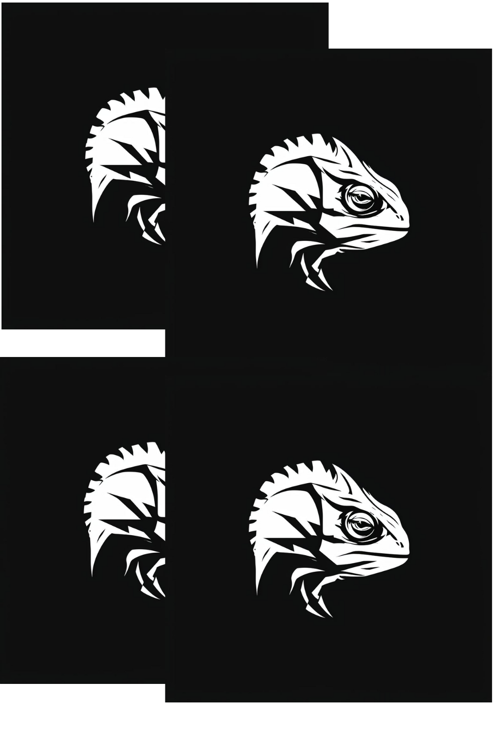 Chameleon Logo pinterest preview image.