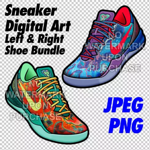 Kobe 8 What the Kobe JPEG PNG files digital sneaker art cover image.