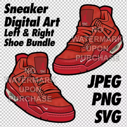 Air Jordan 4 Nigel Sylvester Brick by Brick JPEG PNG SVG digital sneaker art cover image.