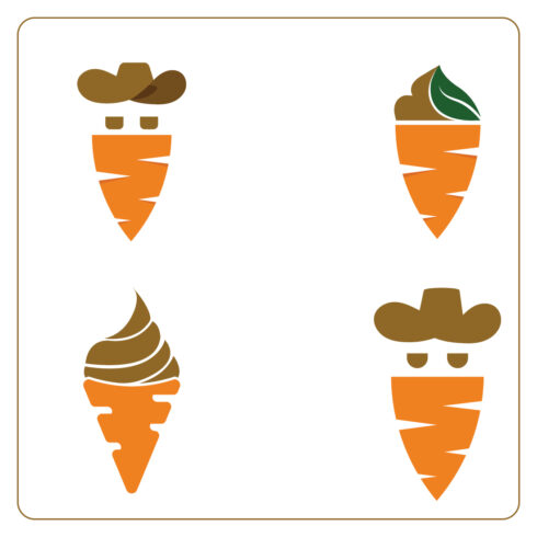 Carrot Logos Bundle – Fresh, Fun & Fully Editable cover image.