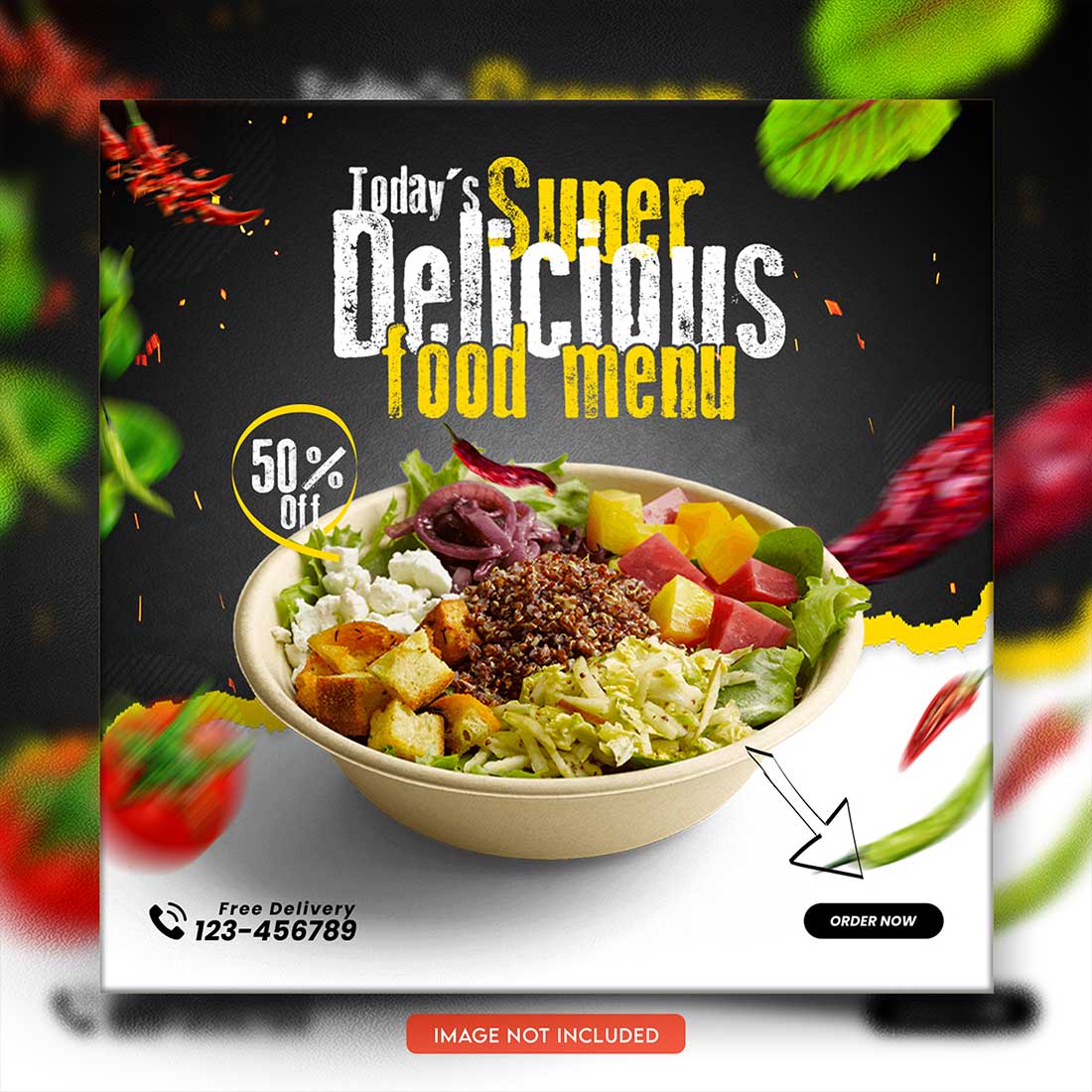 05 Unique & Professional social media post or web banner template design preview image.