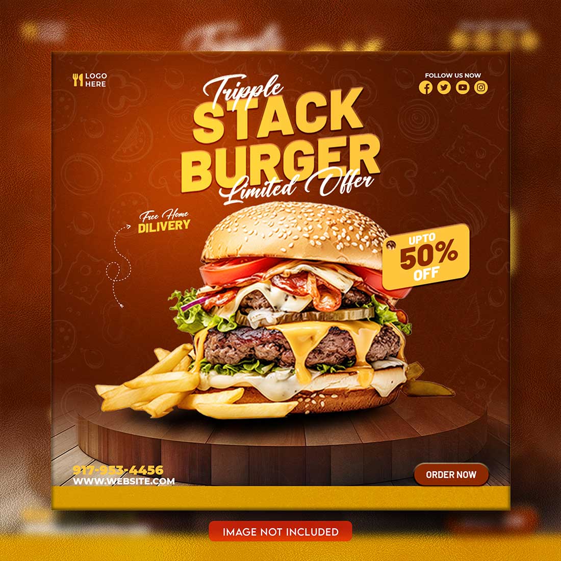 05 Unique & Professional social media post or web banner template design preview image.