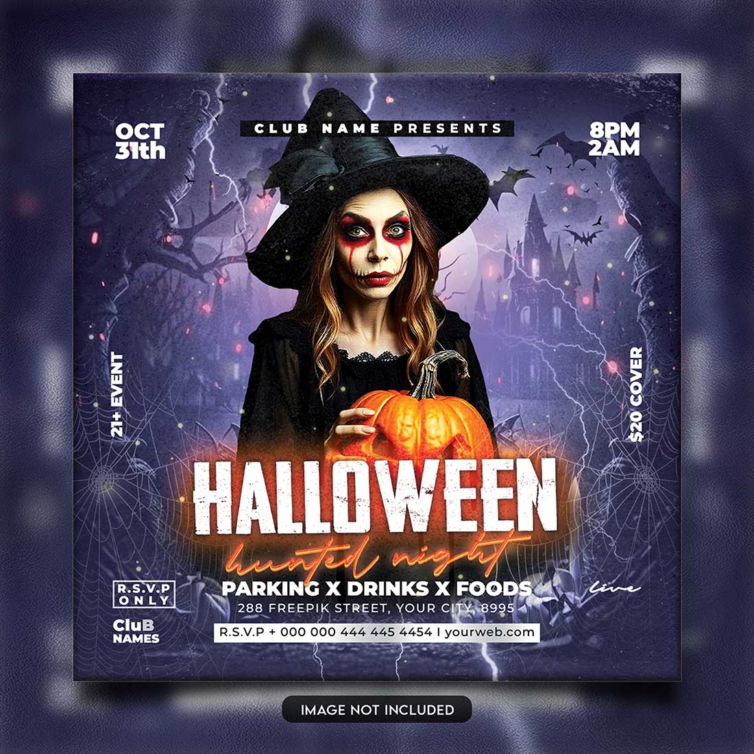 Premium Bundle Flyer social media and Instagram post template preview image.