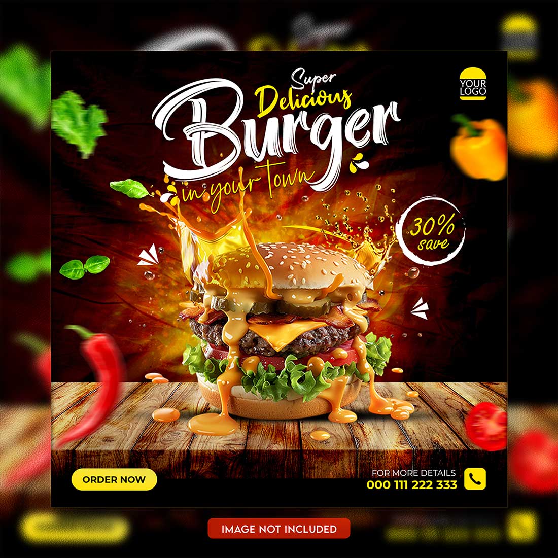 05 Unique & Professional social media post or web banner template design preview image.