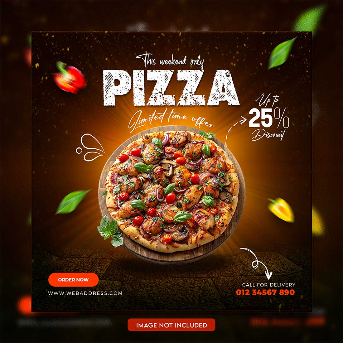 05 Unique & Professional social media post or web banner template design preview image.