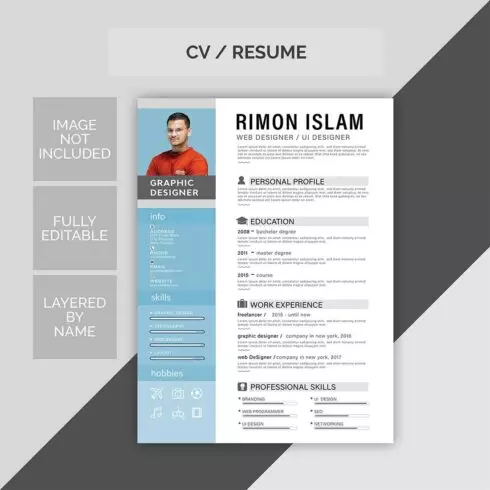 Professional Resume Templates cover image.