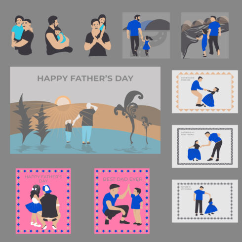 Happy Father’s Day Design Concept cover image.