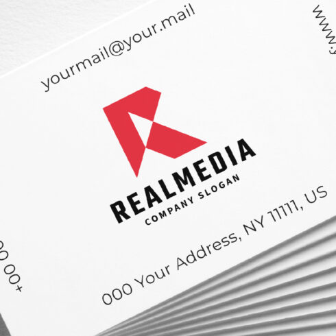 Real Media Letter R Logo cover image.