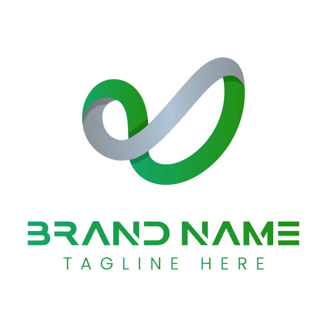 Modern Tech logo Template preview image.