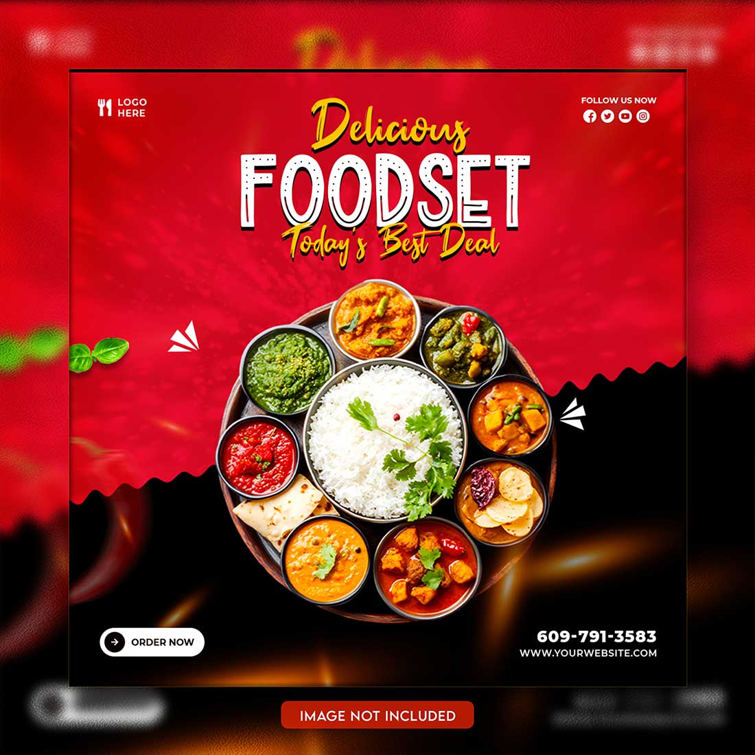 05 Unique & Professional social media post or web banner template design preview image.
