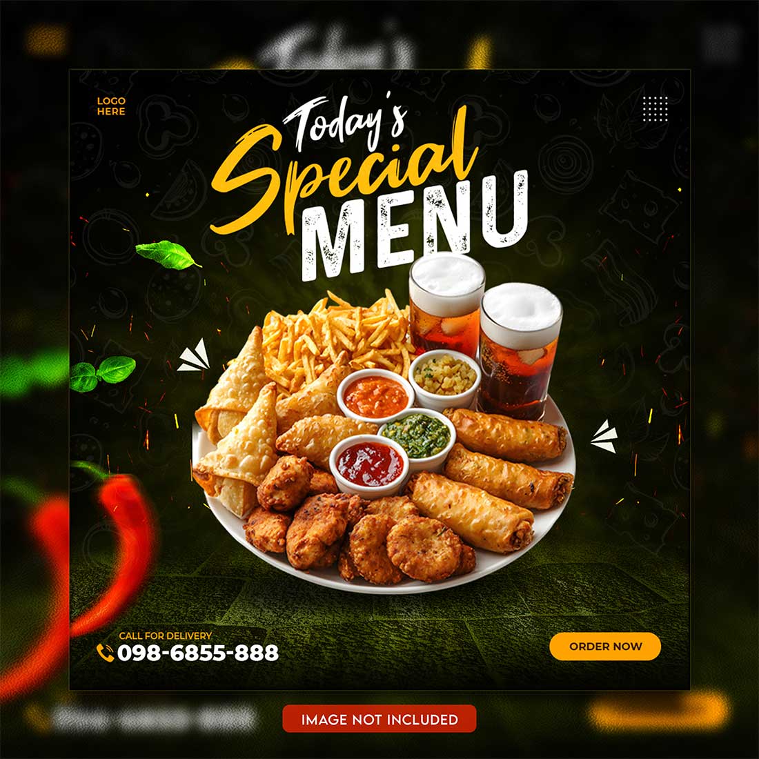 05 Unique & Professional social media post or web banner template design preview image.
