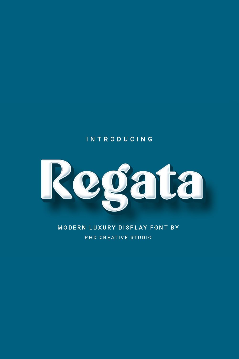 Regata Modern Luxury Display Font pinterest preview image.