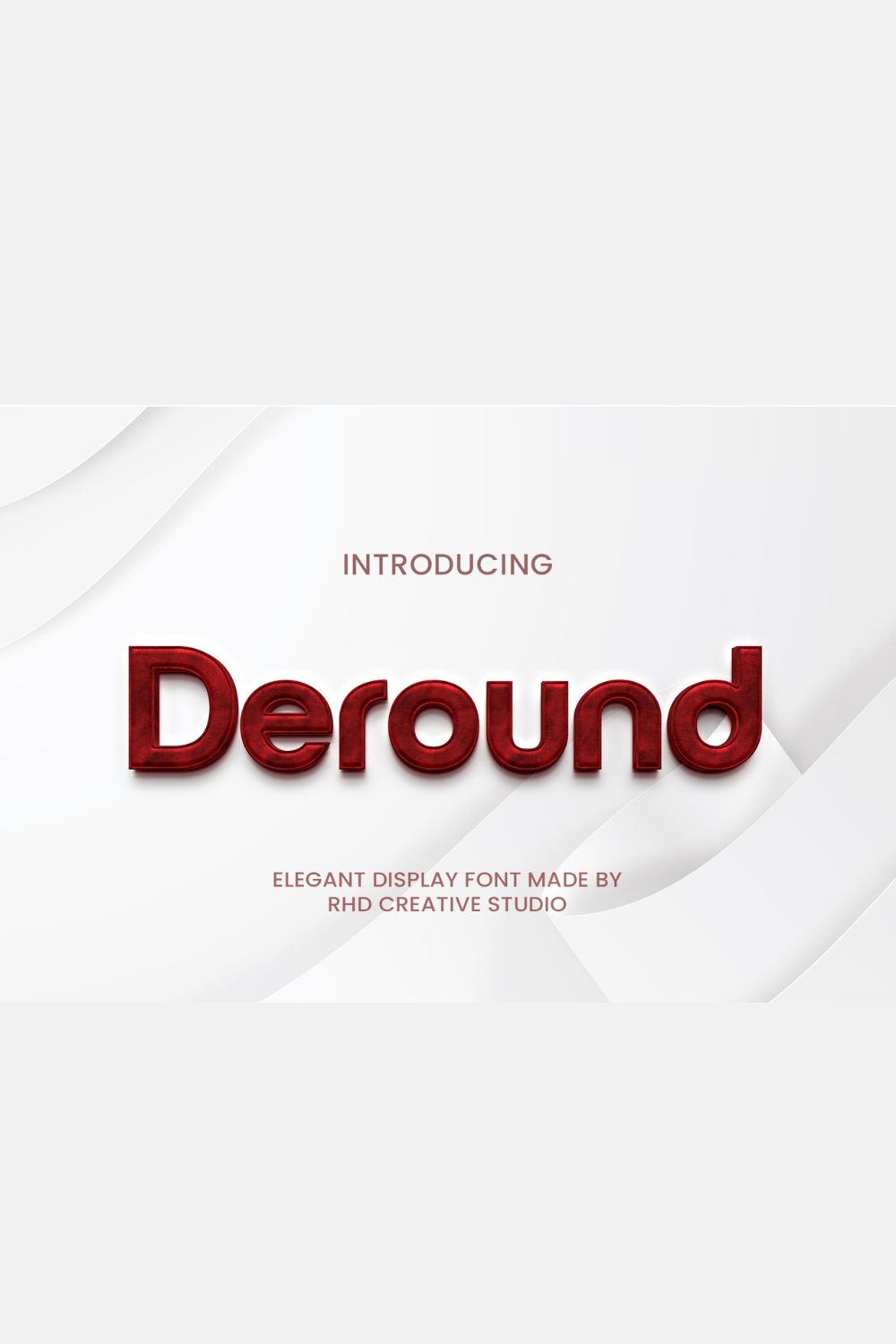 Deround Elegant Display Font pinterest preview image.