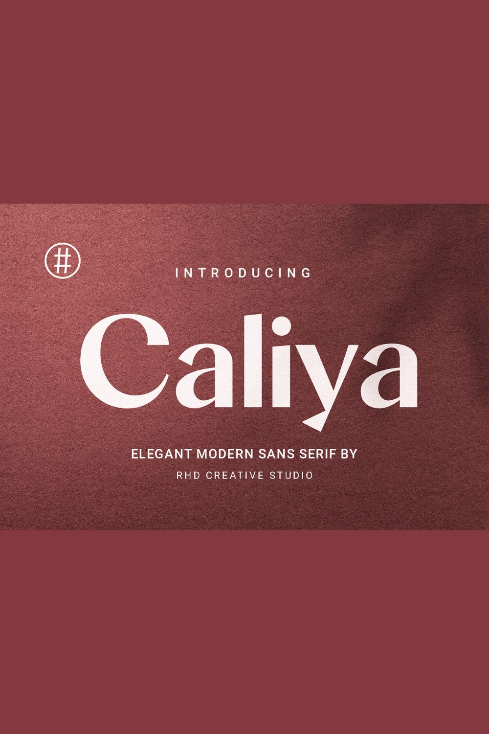 Caliya Elegant Modern Sans serif Font pinterest preview image.