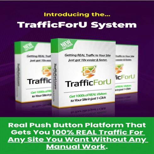 TrafficForU Premium 3000 - Promote Today Get Real Sales Traffic Affiliate Traffic and Any website traffic cover image.