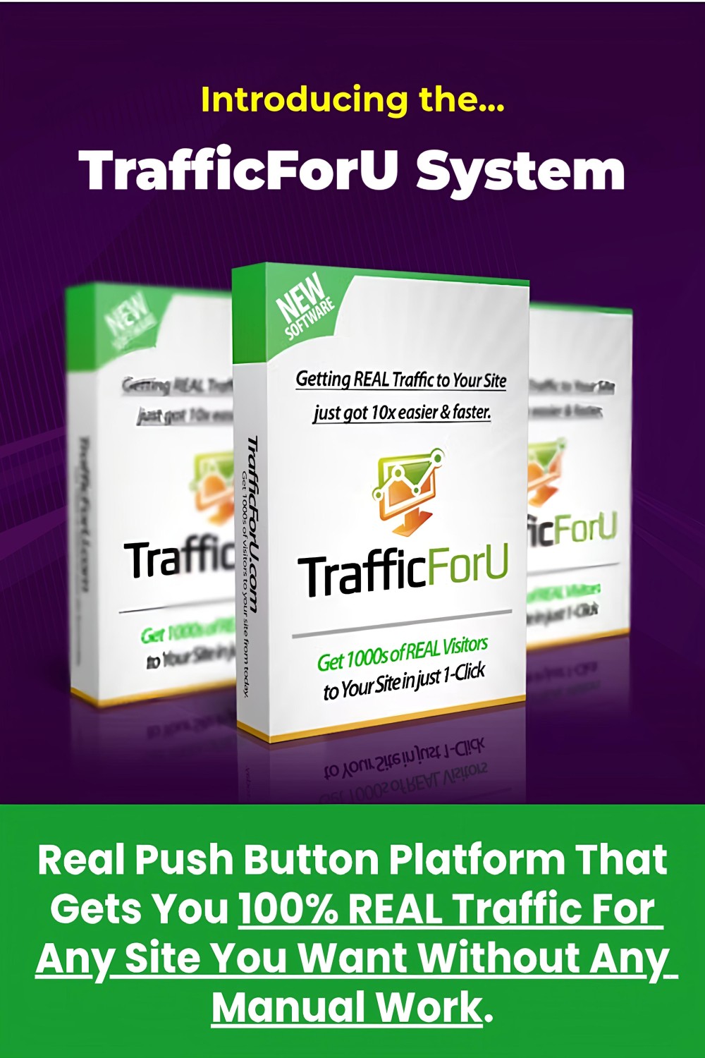 TrafficForU Premium 3000 - Promote Today Get Real Sales Traffic Affiliate Traffic and Any website traffic pinterest preview image.