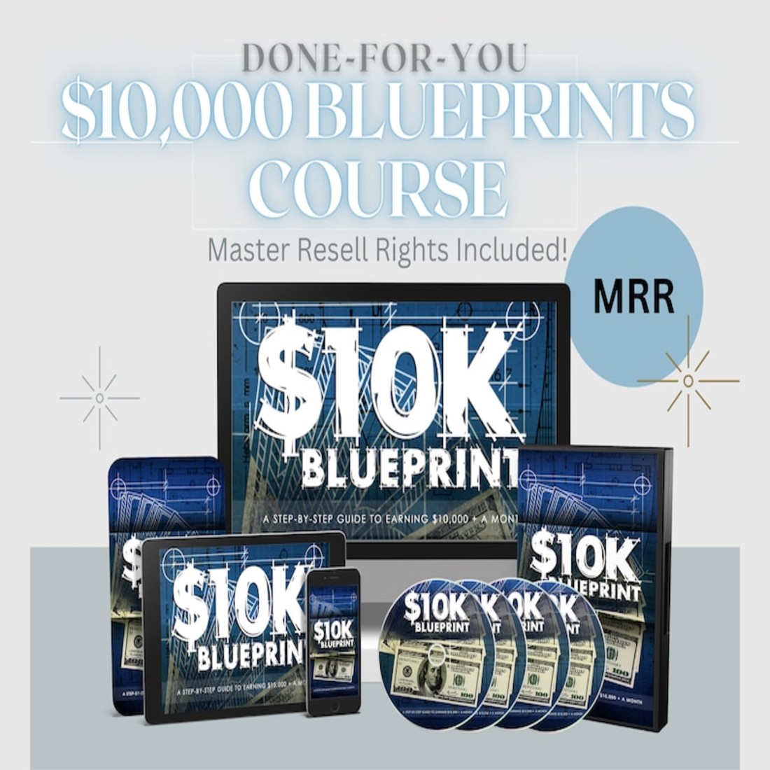 10K Blueprint Course Videos Start Your Own Digital Marketing Journey For Beginners Done For You Digital preview image.