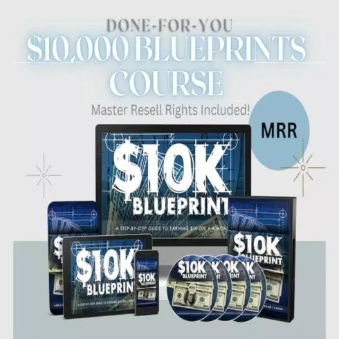 10K Blueprint Course Videos Start Your Own Digital Marketing Journey For Beginners Done For You Digital cover image.