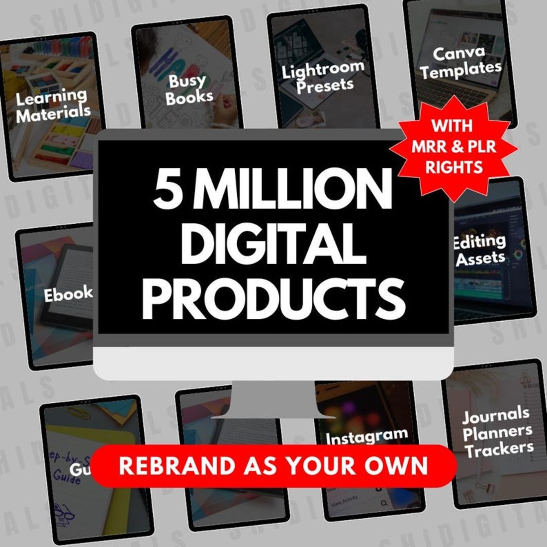 5+ Million Resell Digital Products Bundle Ideal for Passive Income, Master Resell Rights (MRR) (PLR) preview image.