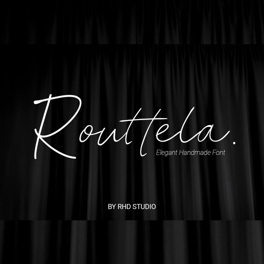 Routtela Elegant Handmade Font preview image.