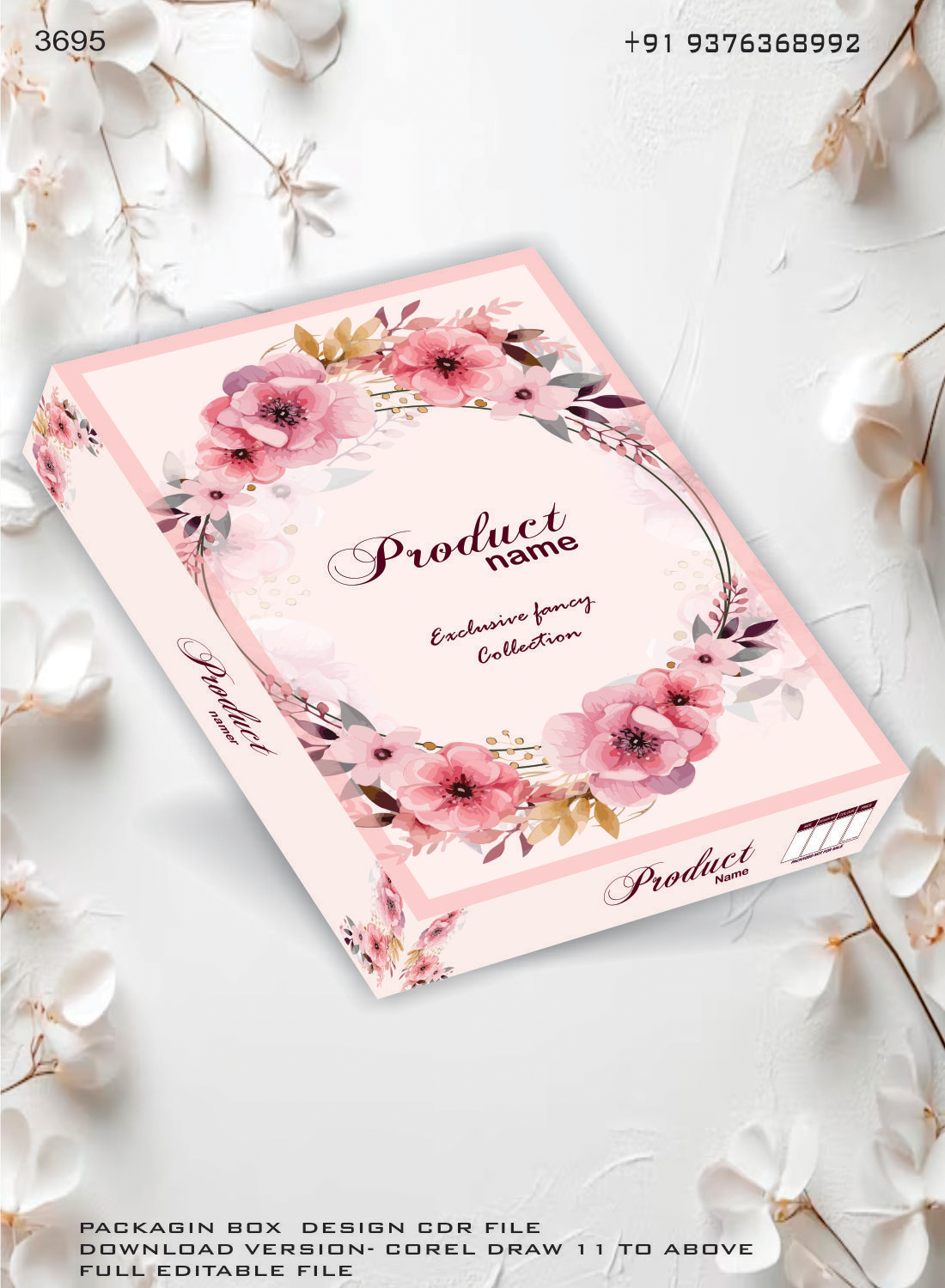 PACKAGING BOX DESIGN CDR FILE DOWNLOAD VERSION- COREL DRAW 11 TO ABOVE FULL EDITABLE FILE pinterest preview image.