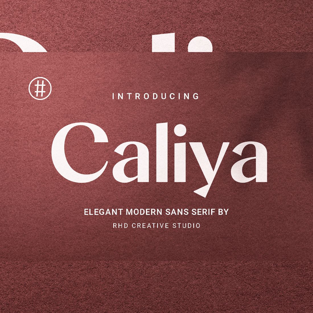 Caliya Elegant Modern Sans serif Font preview image.
