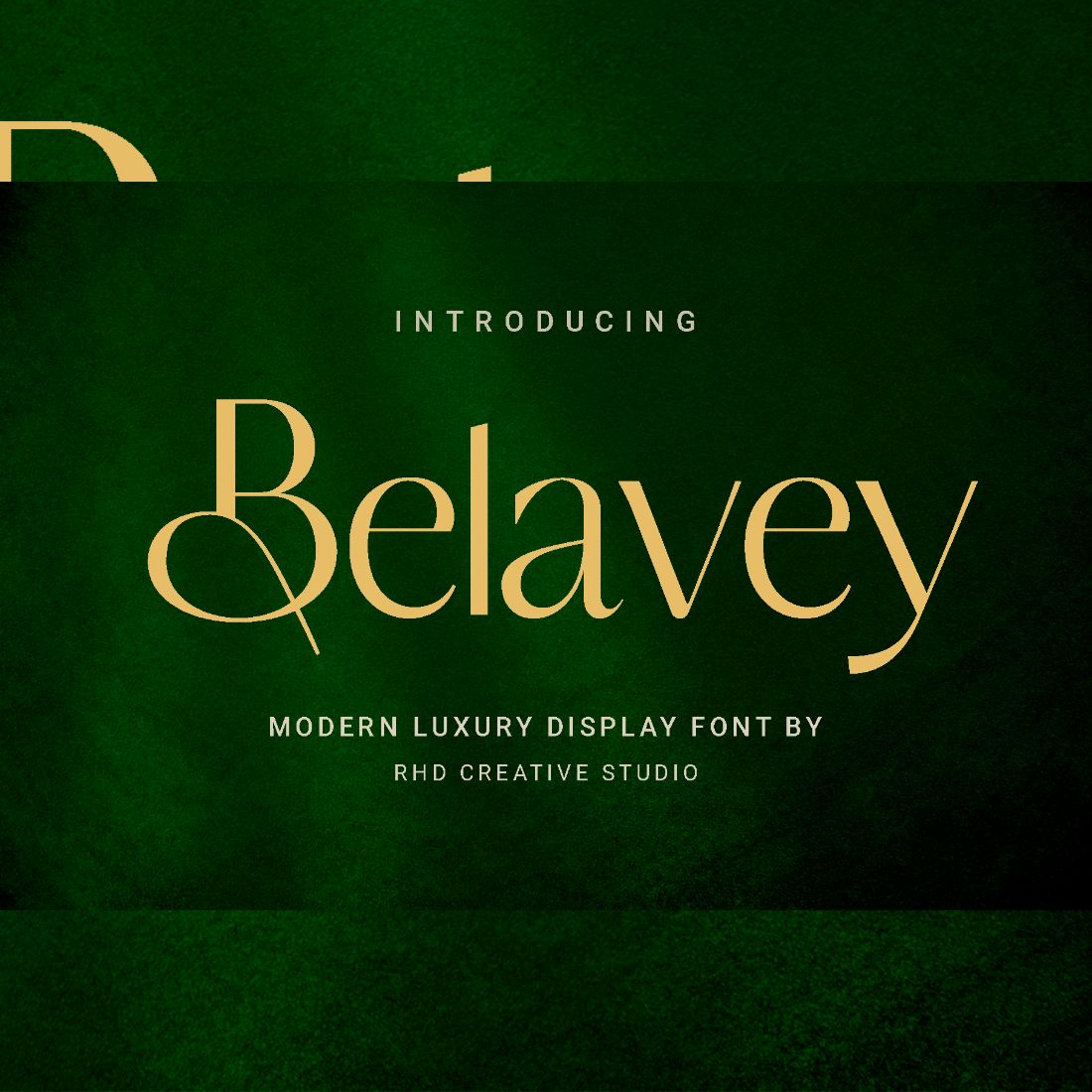Belavey Modern Luxury Display Font preview image.