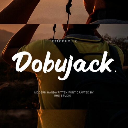 Dobujack Modern Script Font cover image.