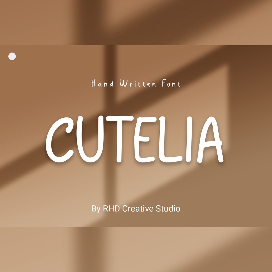 Cutelia Elegant Handmade Font cover image.