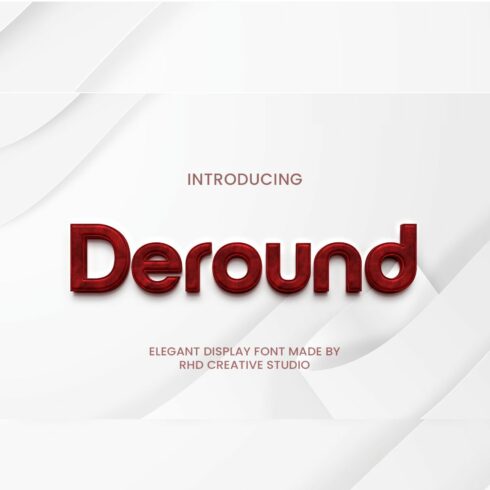 Deround Elegant Display Font cover image.