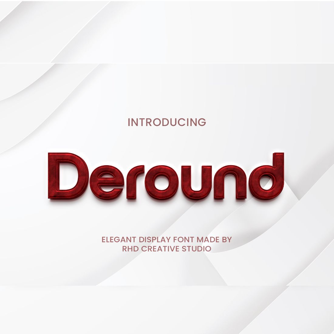 Deround Elegant Display Font cover image.