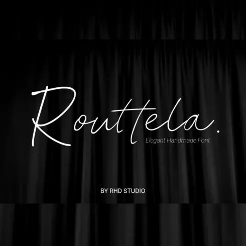 Routtela Elegant Handmade Font cover image.