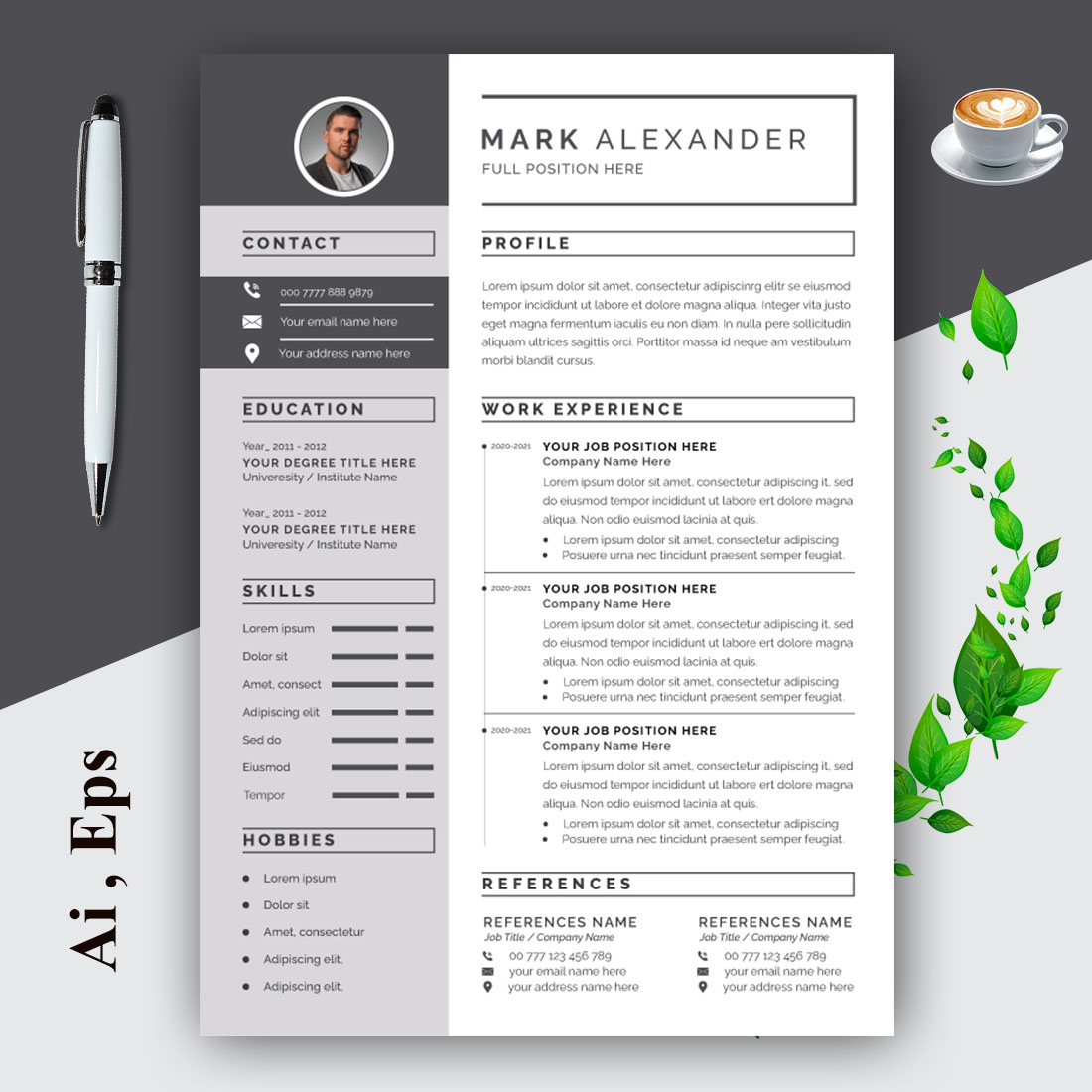 Resume and Cover Letter Layout cover image.