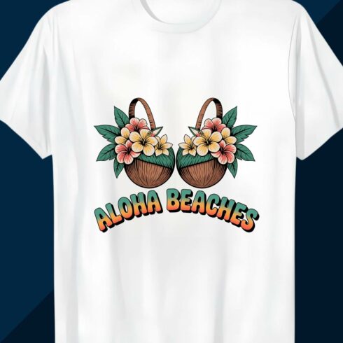 ALOHA BEACHES THE BEACH BOYS Beach Summer T-shirt design- Summer- Surfing- Summer Vibes- Vintage Summer T-shirt Design- Beach Tshirt Designs- Tropical Beach T-shirt- Summer T-shirt- Summer cover image.