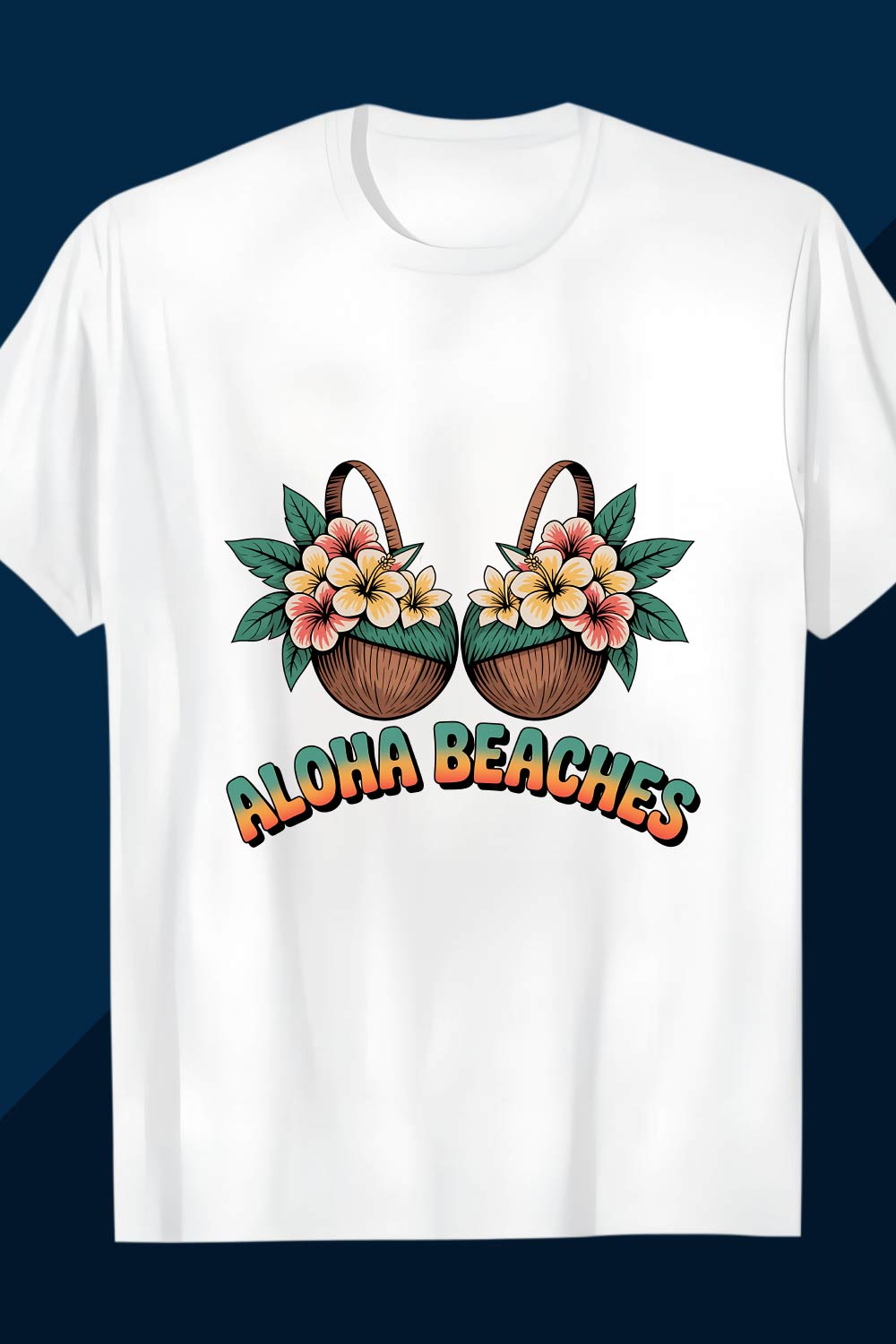 ALOHA BEACHES THE BEACH BOYS Beach Summer T-shirt design- Summer- Surfing- Summer Vibes- Vintage Summer T-shirt Design- Beach Tshirt Designs- Tropical Beach T-shirt- Summer T-shirt- Summer pinterest preview image.