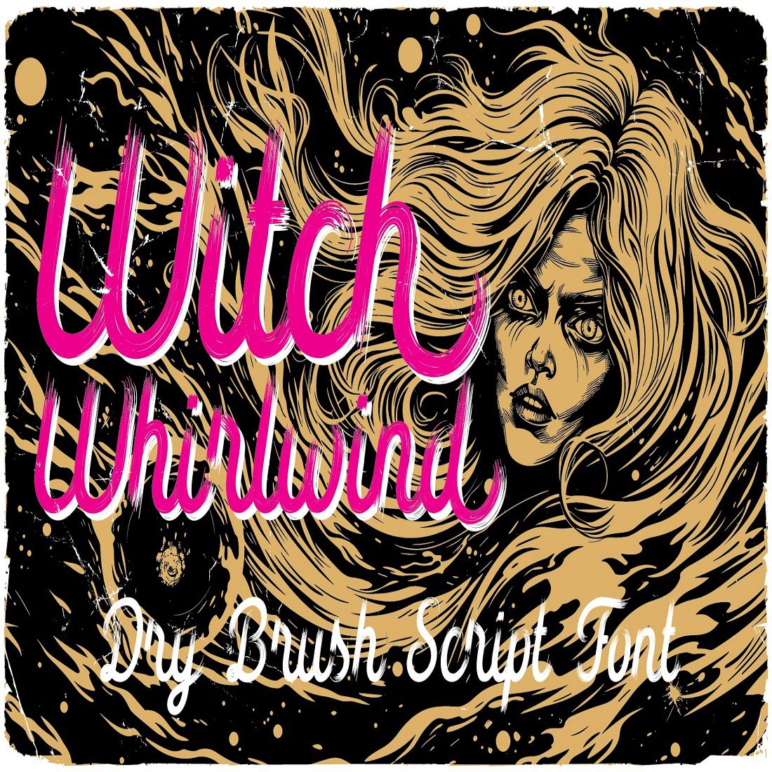 Witch Whirlwind label font cover image.