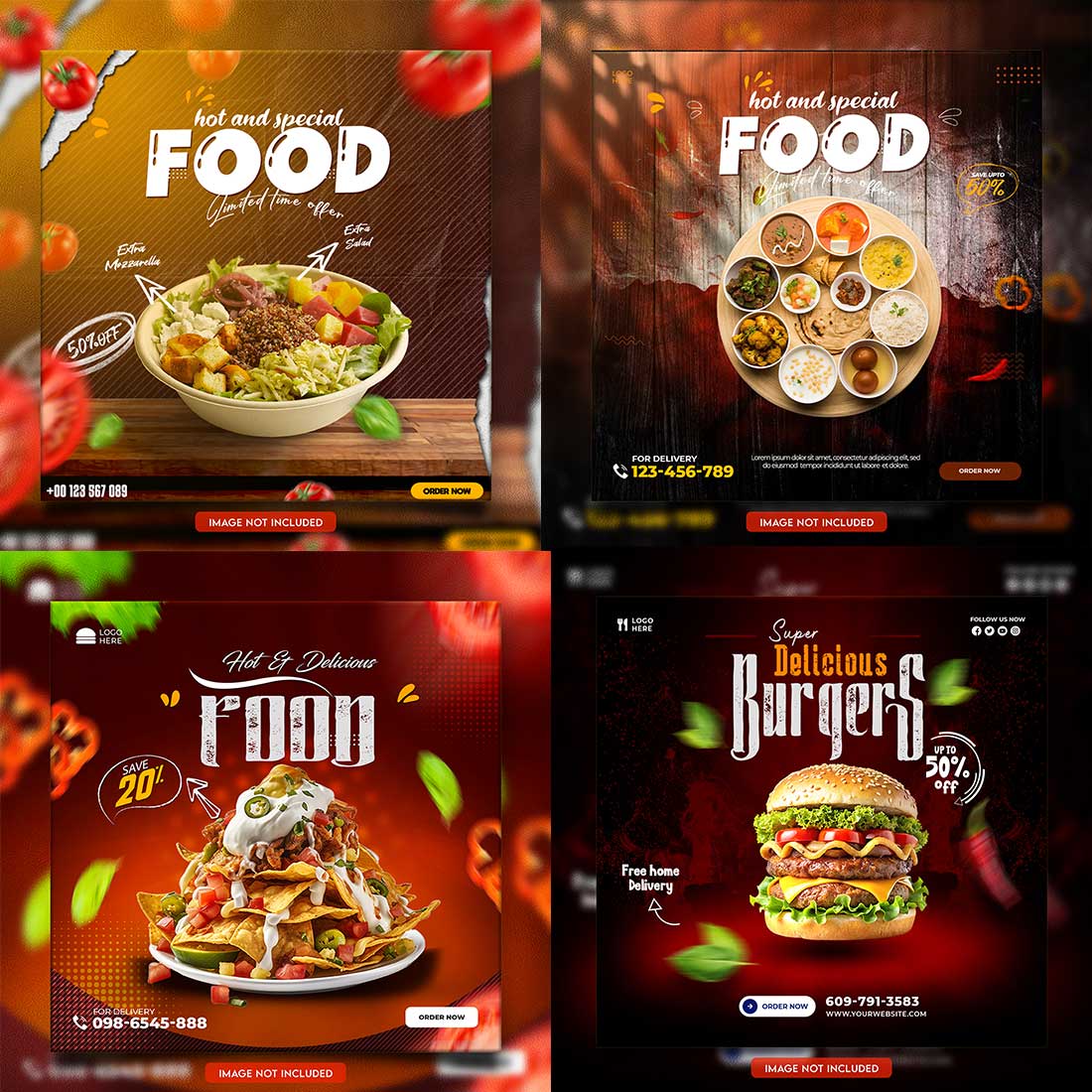 05 Unique & Professional social media post or web banner template design preview image.