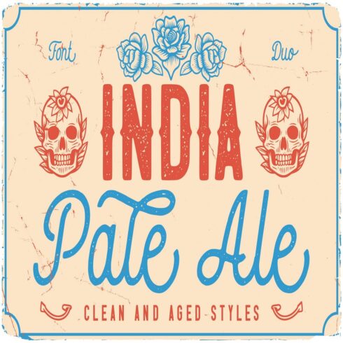 India Pale Ale font DUO cover image.