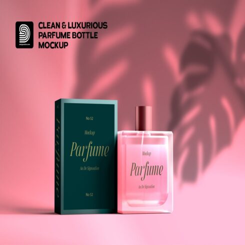Fancy & Luxury 3D Perfume Bottle Mockup cover image.
