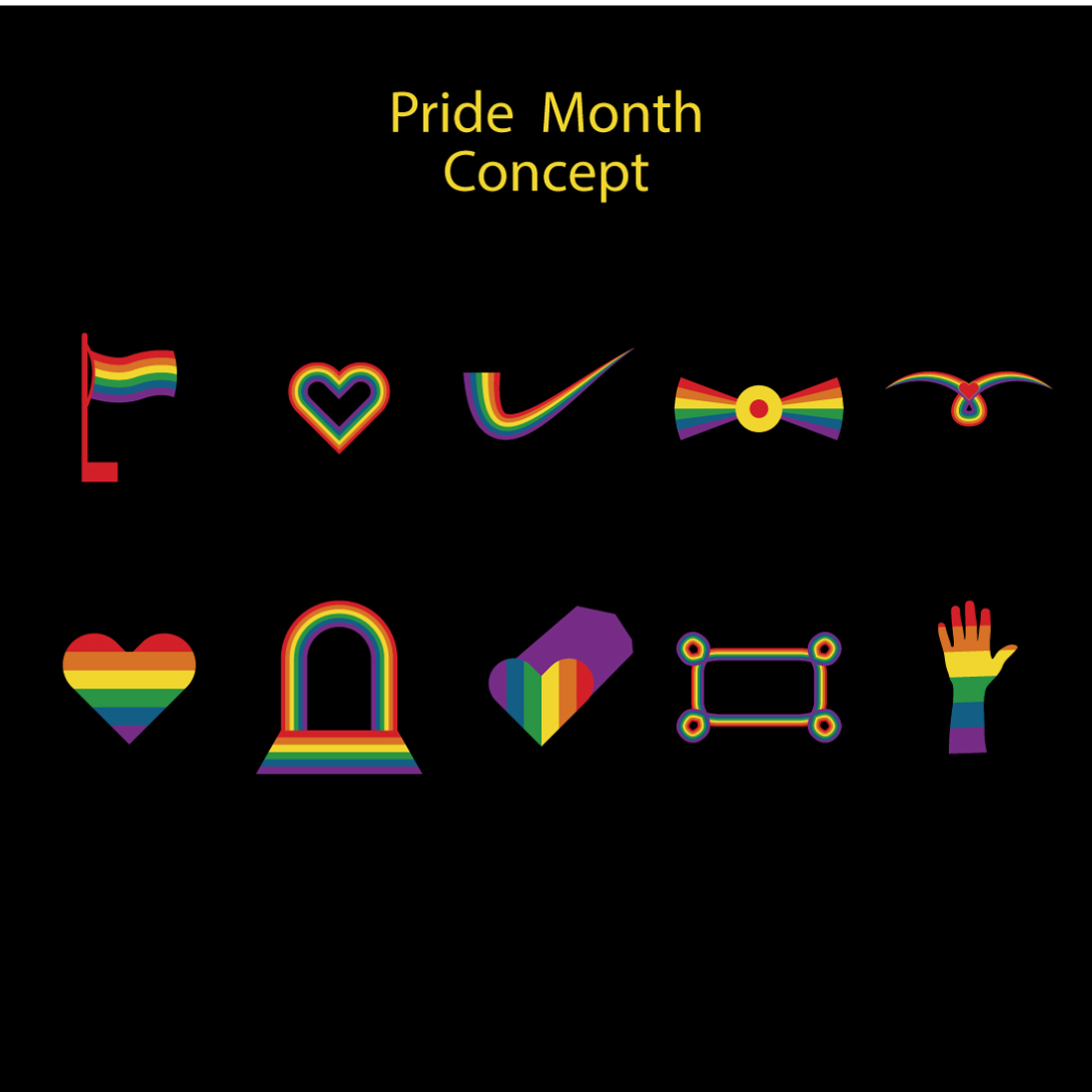 Pride Month Concept preview image.