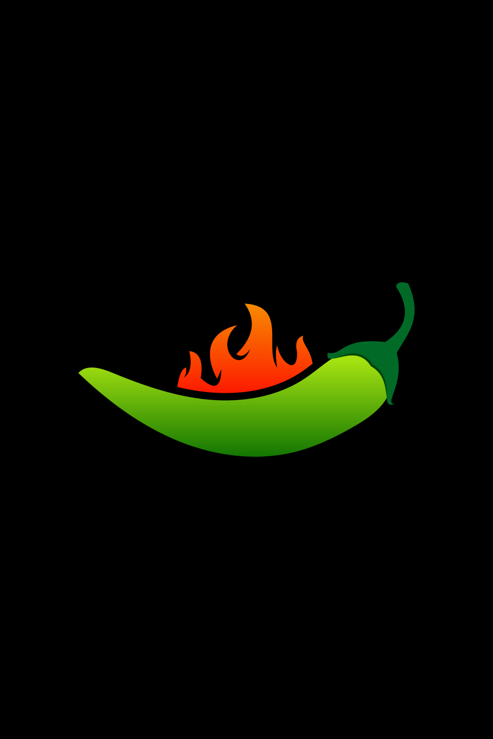 Modern Spicy Chilis logo design, Vector design Concept pinterest preview image.