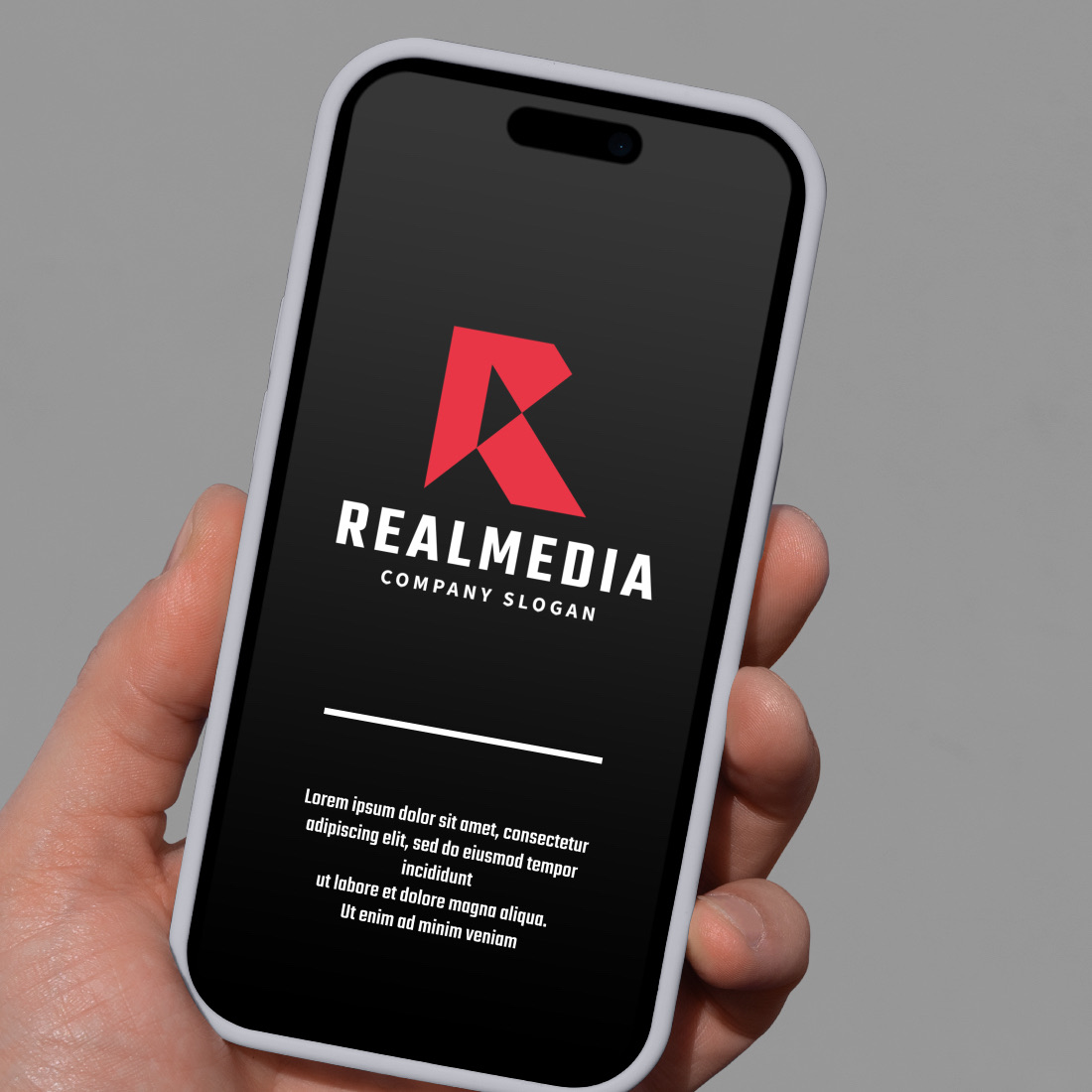 Real Media Letter R Logo preview image.