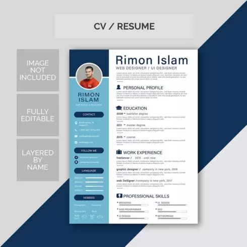 Professional Resume Templates cover image.