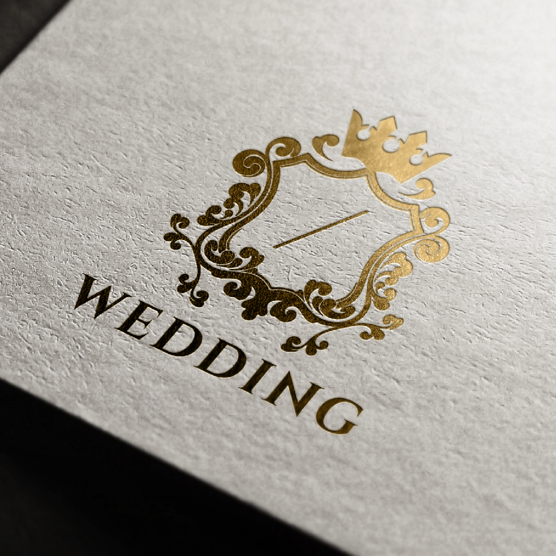 Wedding Crest Luxury Logo preview image.