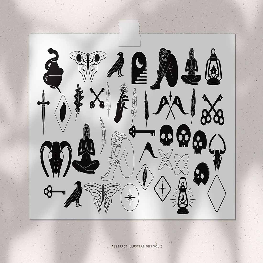 165+ Mystical Illustration Bundle / Esoteric Illustrations / Modern Esoteric and Mystical Illustrations Clipart Collection preview image.