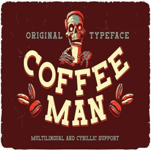Coffee Man Font cover image.