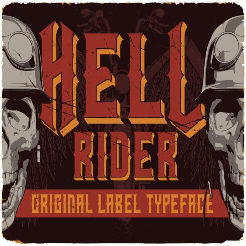 Hell Rider Label Font cover image.