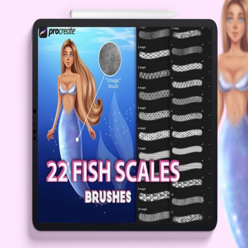 Procreate scales brushes cover image.