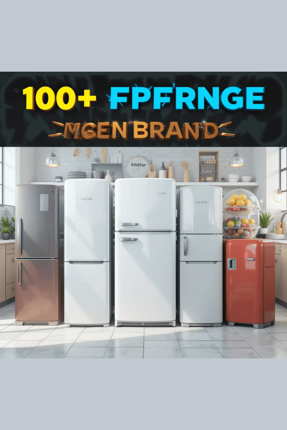 100+ Fridge PNG Images – Transparent & High-Quality Refrigerator Clipart pinterest preview image.